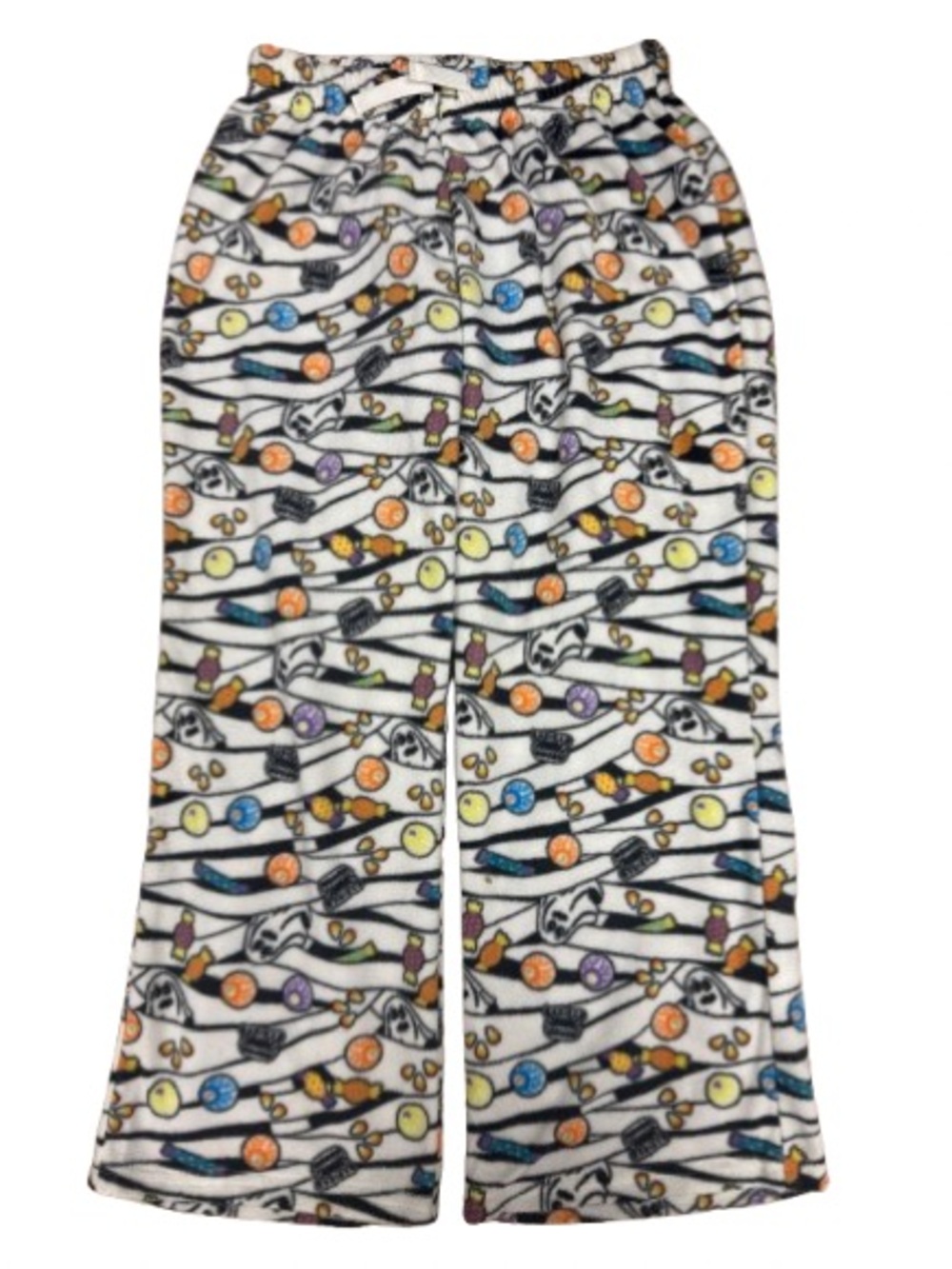 026 Cat & Jack Kids Halloween Mummy Ghost Fleece Pajama Pants - Size: XS